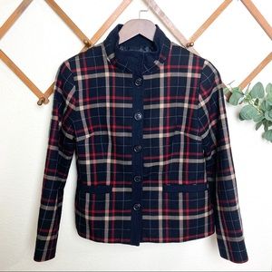 Pendleton Plaid Blazer Jacket Coat Size 8 Petite